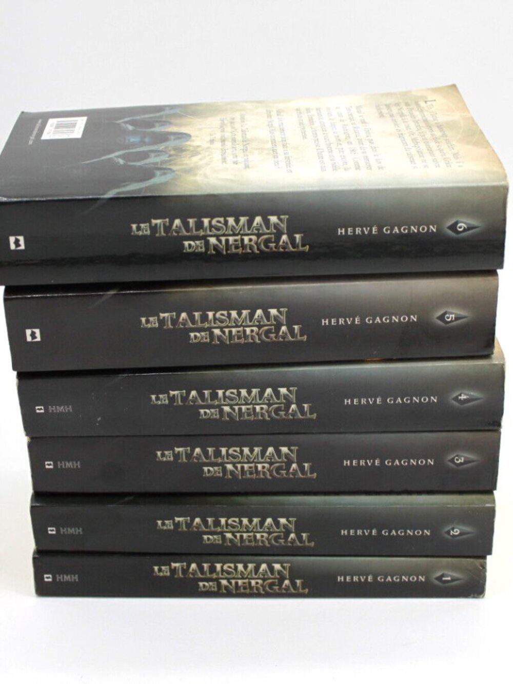 Lot 6 Livres Books Hervé Gagnon - Le Talisman De Nergal French Série Complète